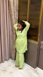 #2019 Green Kids Mul Mul Garara Set