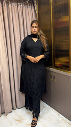 Black Pure Modal karachi set