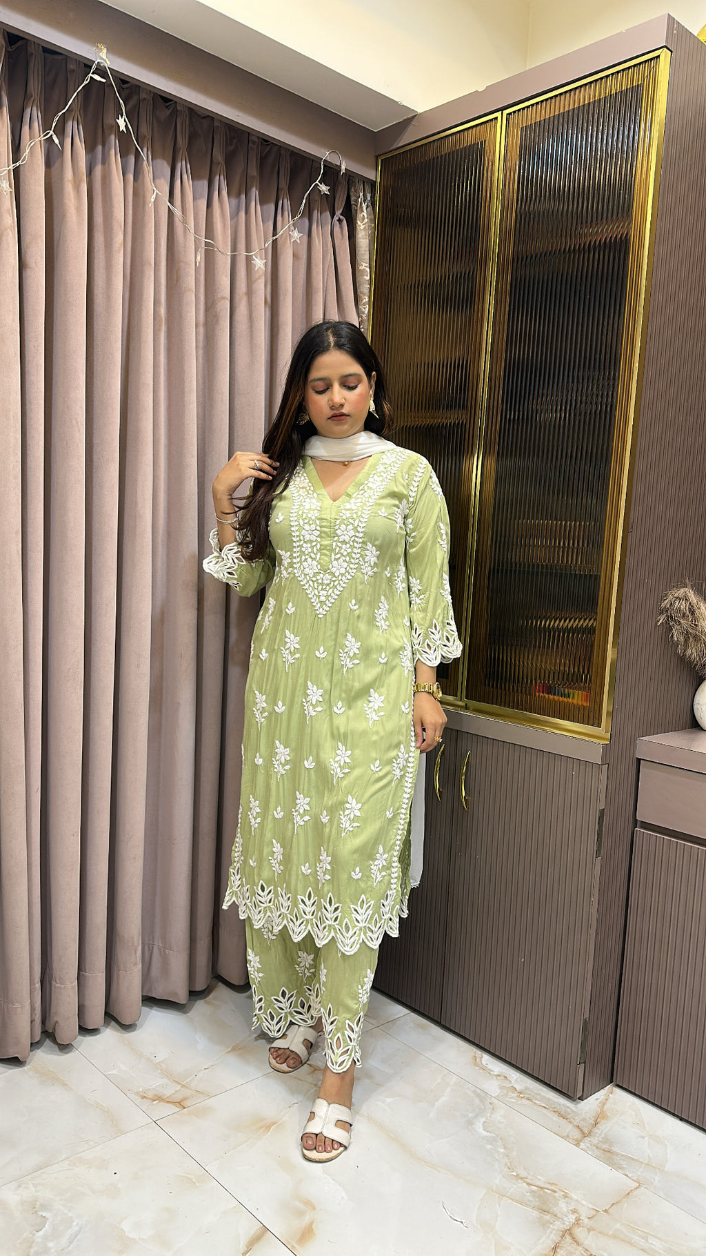 Green Pure Modal karachi set