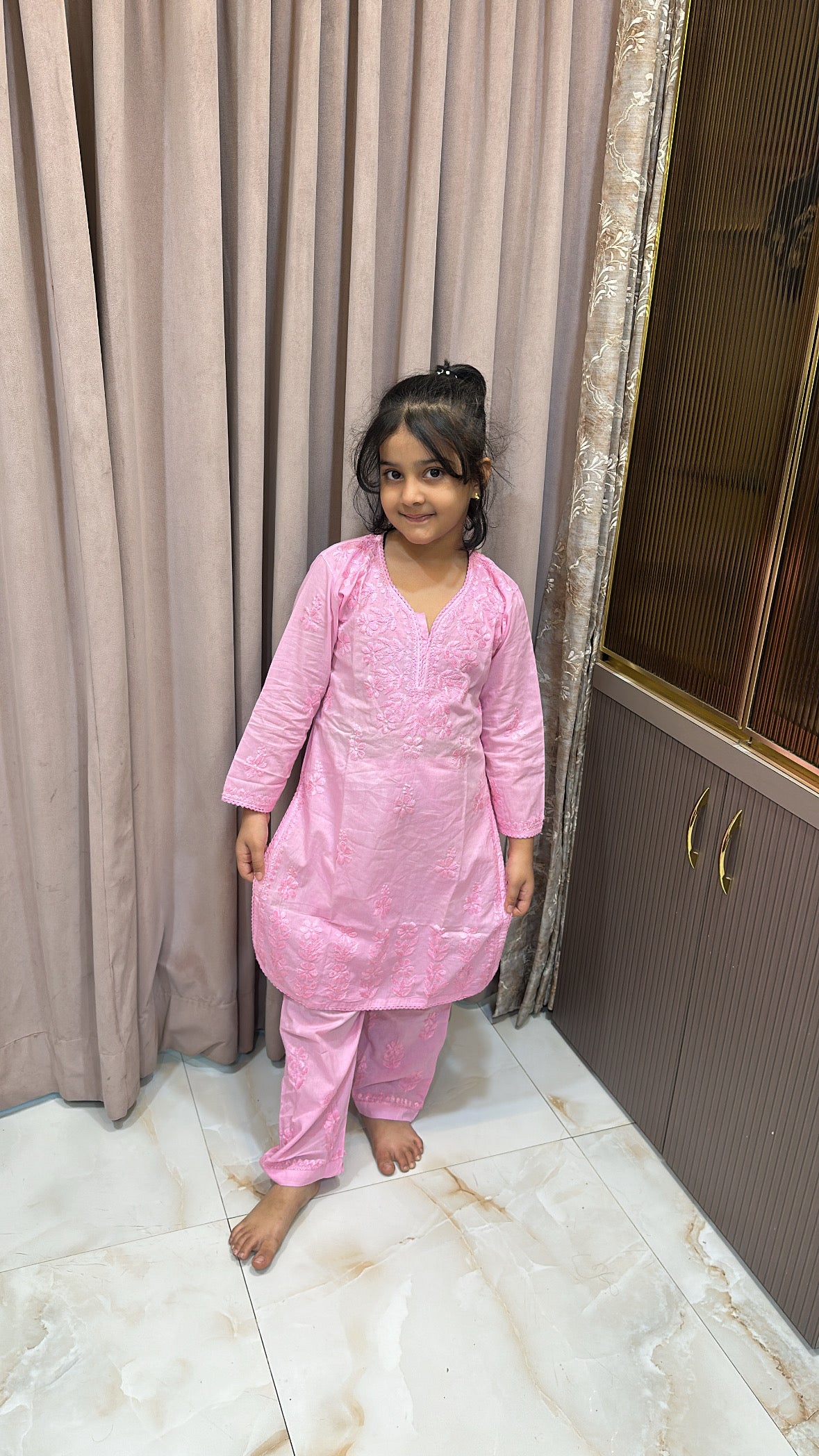 Pink Kids mul mul set