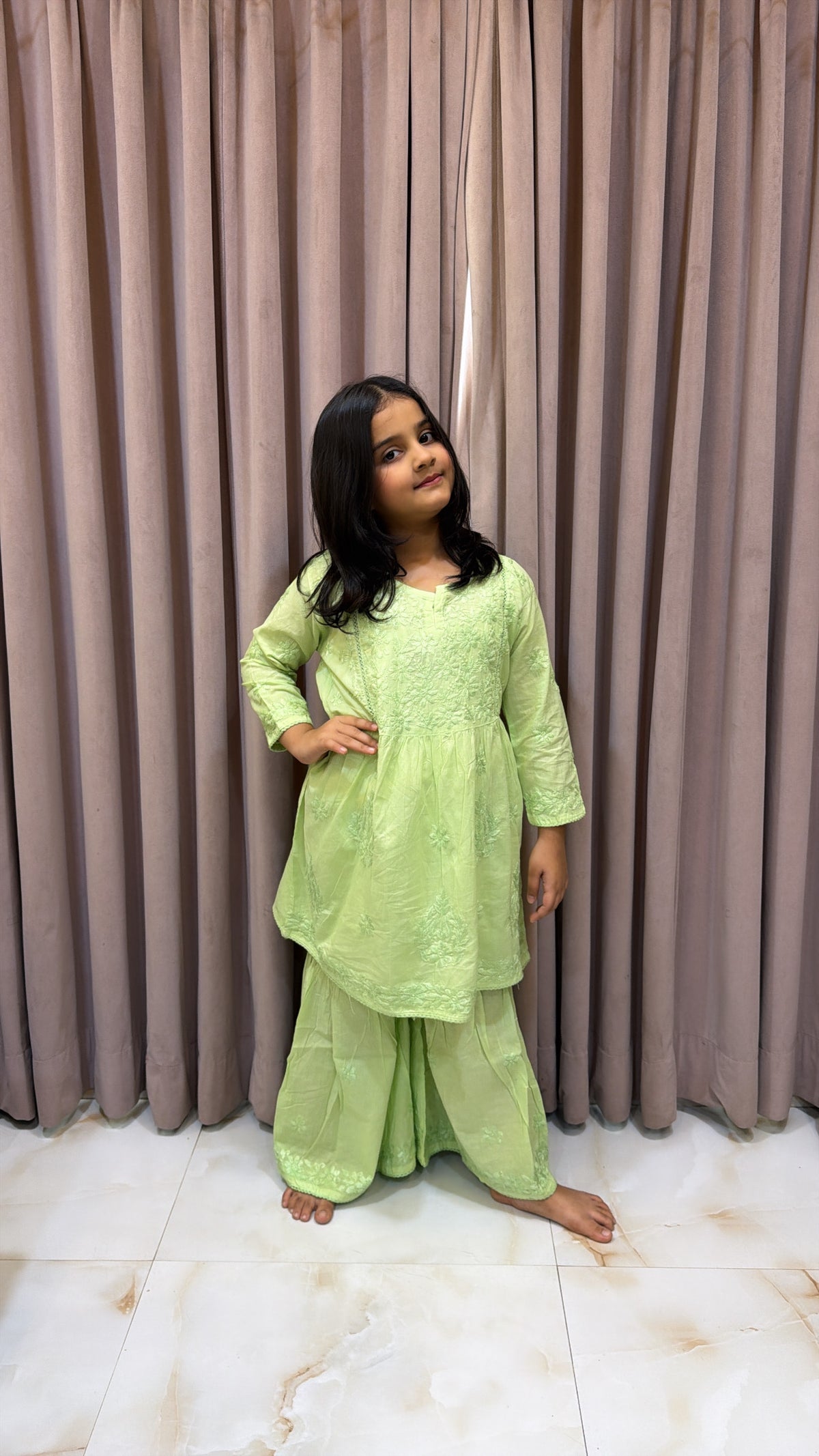 #2019 Green Kids Mul Mul Garara Set