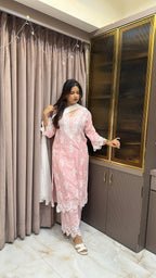 Peach Pure Modal karachi set