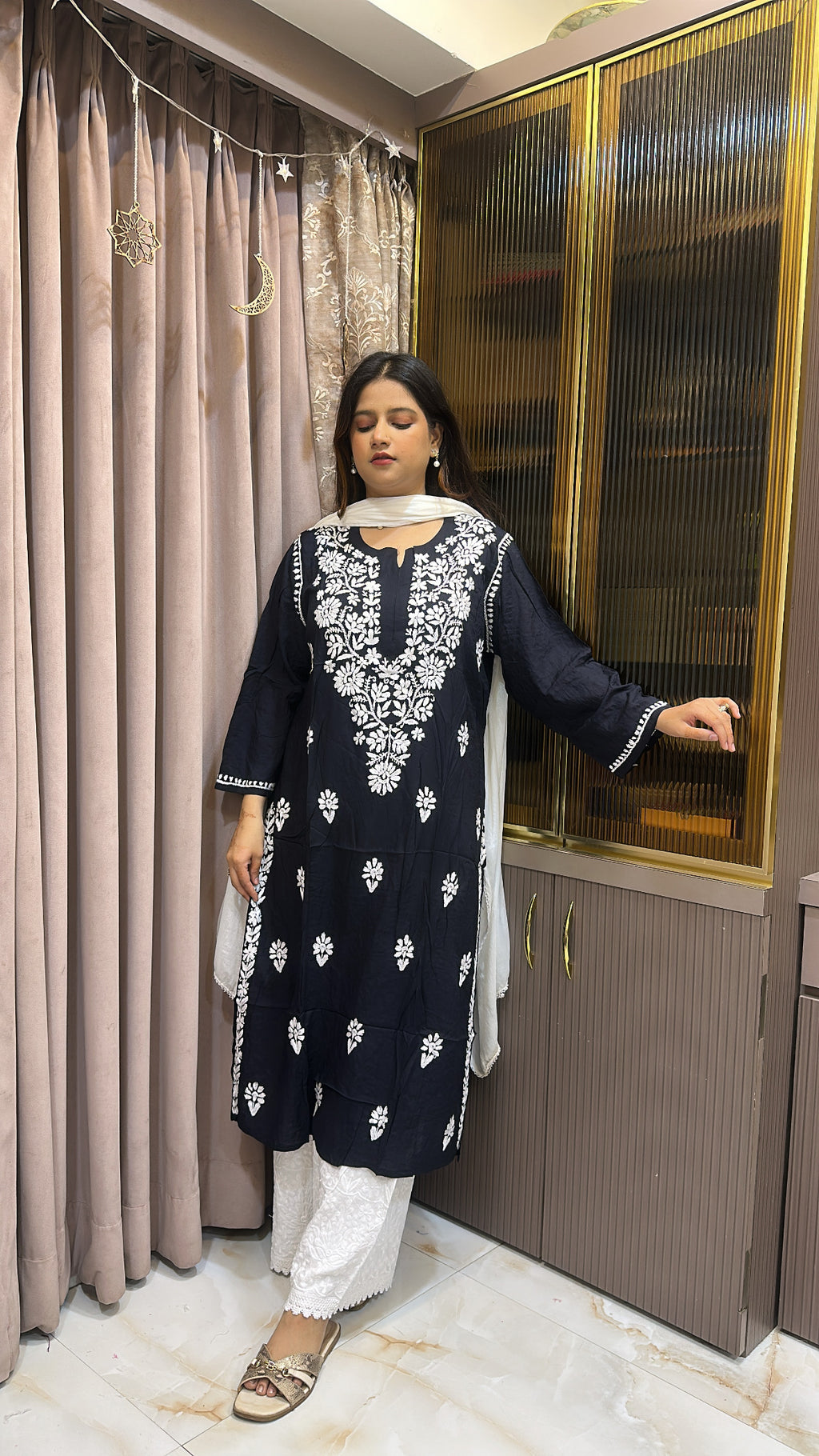 Black Basics Plus size kurti
