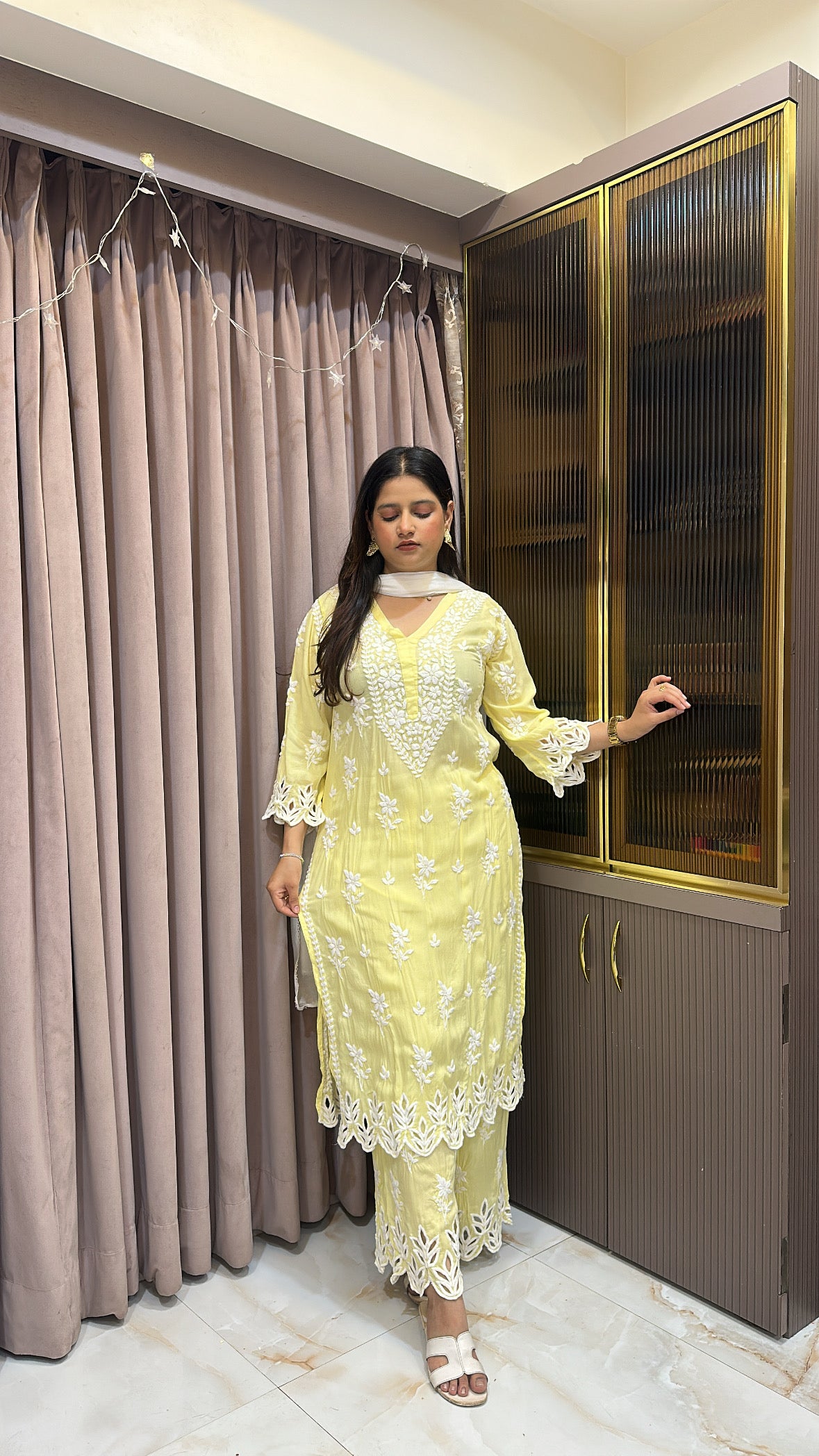 Yellow Pure Modal karachi set
