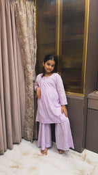 #2019 Purple Kids Mul Mul Garara Set