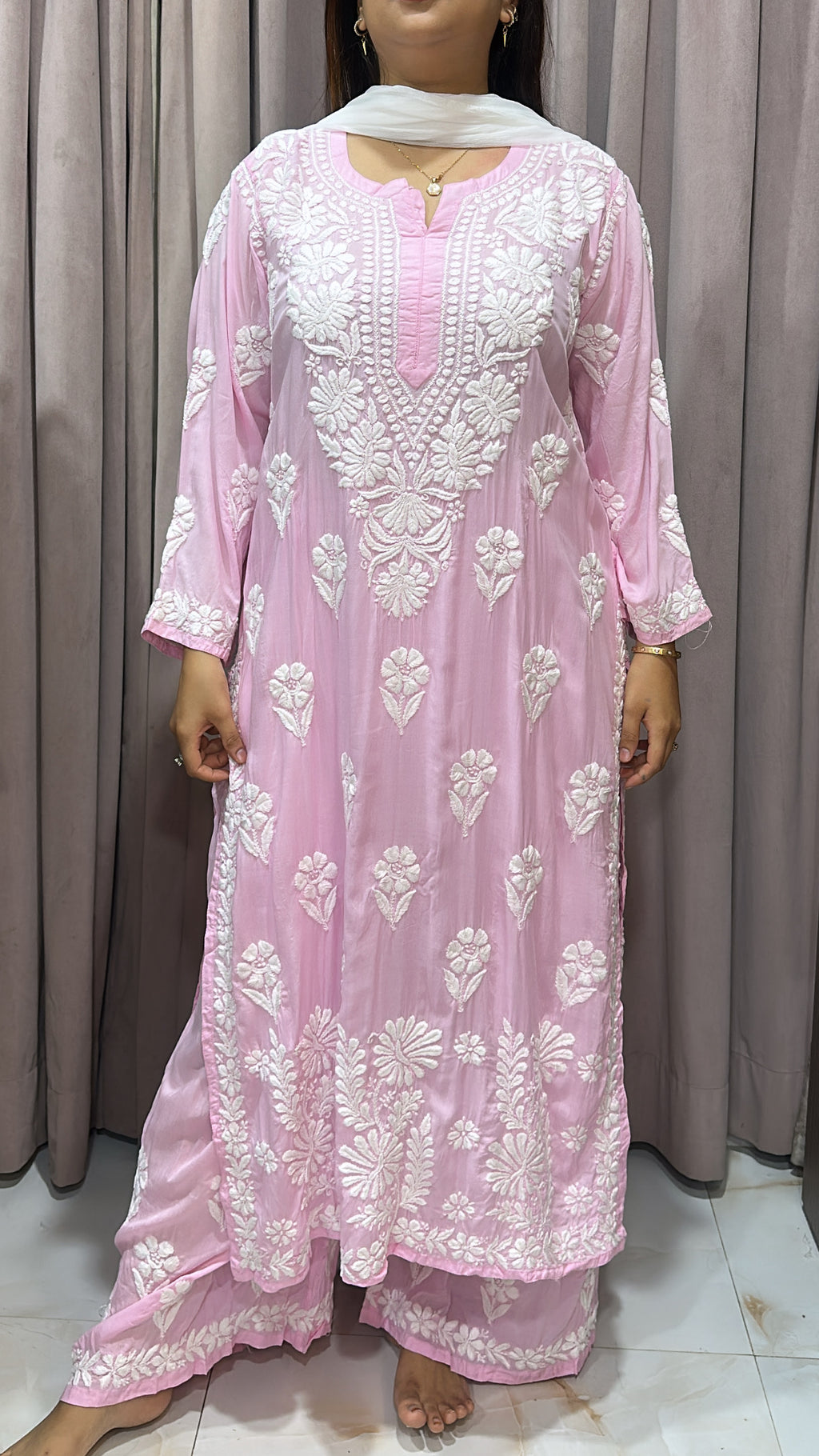 Pure modal lucknowi plazo set