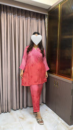 Beauty Pink Muslin co ord set