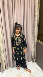 Kids Black with Peach Colored Set