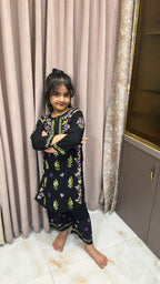 Kids Black with purple Colored Set