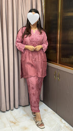 Blush Muslin co ord set