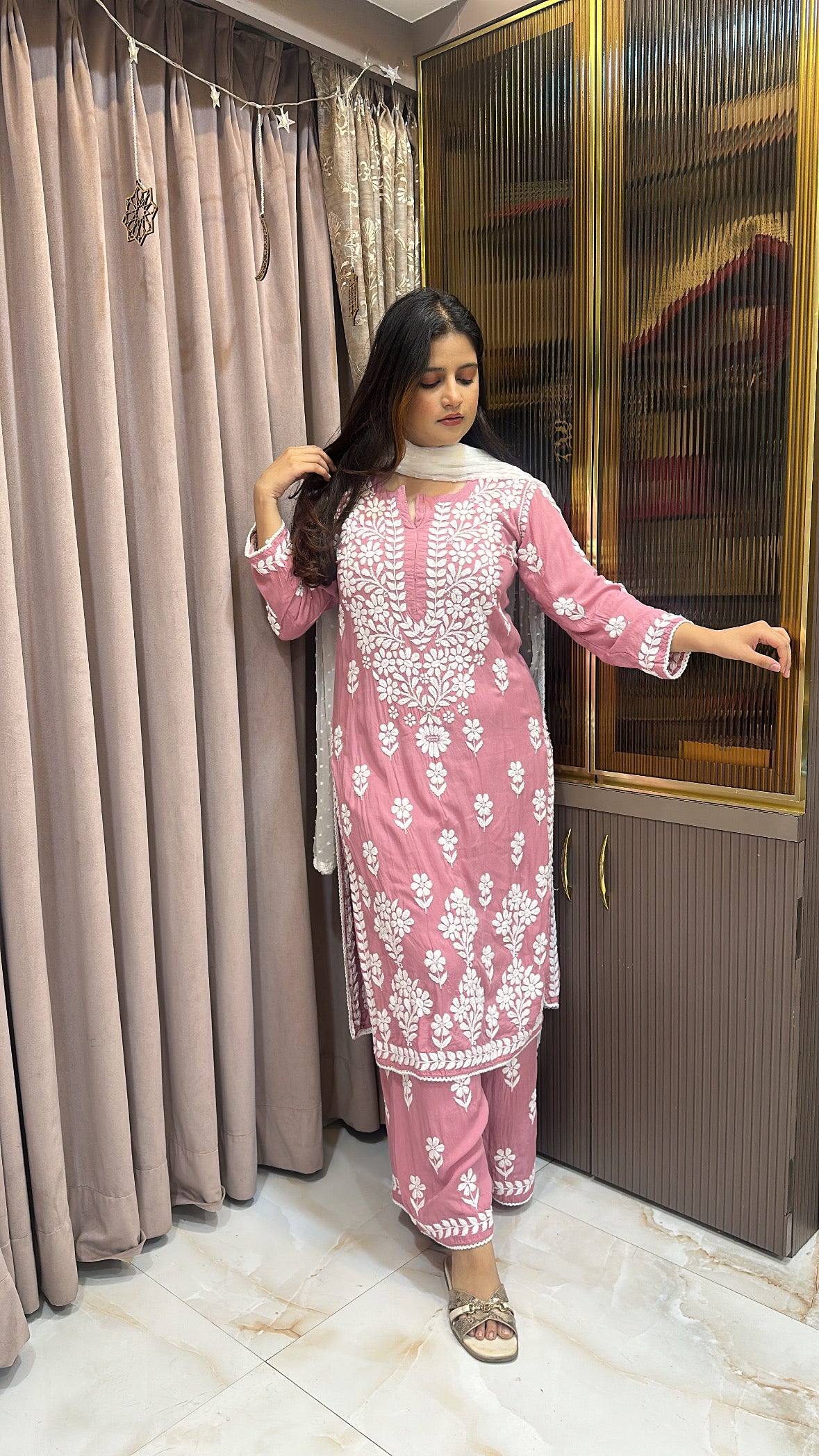 Onion Plus Size Pure Modal Plazo Set