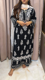 Black Heavy plazo set