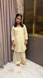 #2019 Cream Kids Mul Mul Garara Set