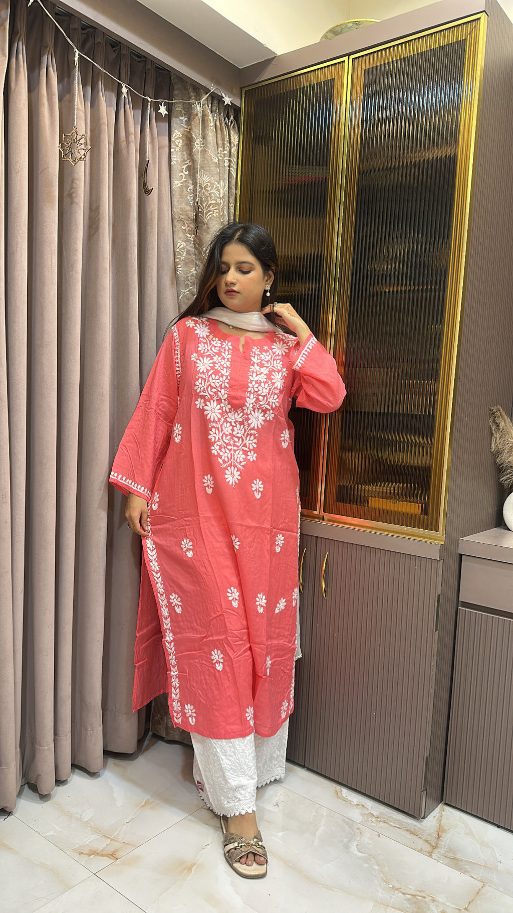 Peach Basics Plus size kurti