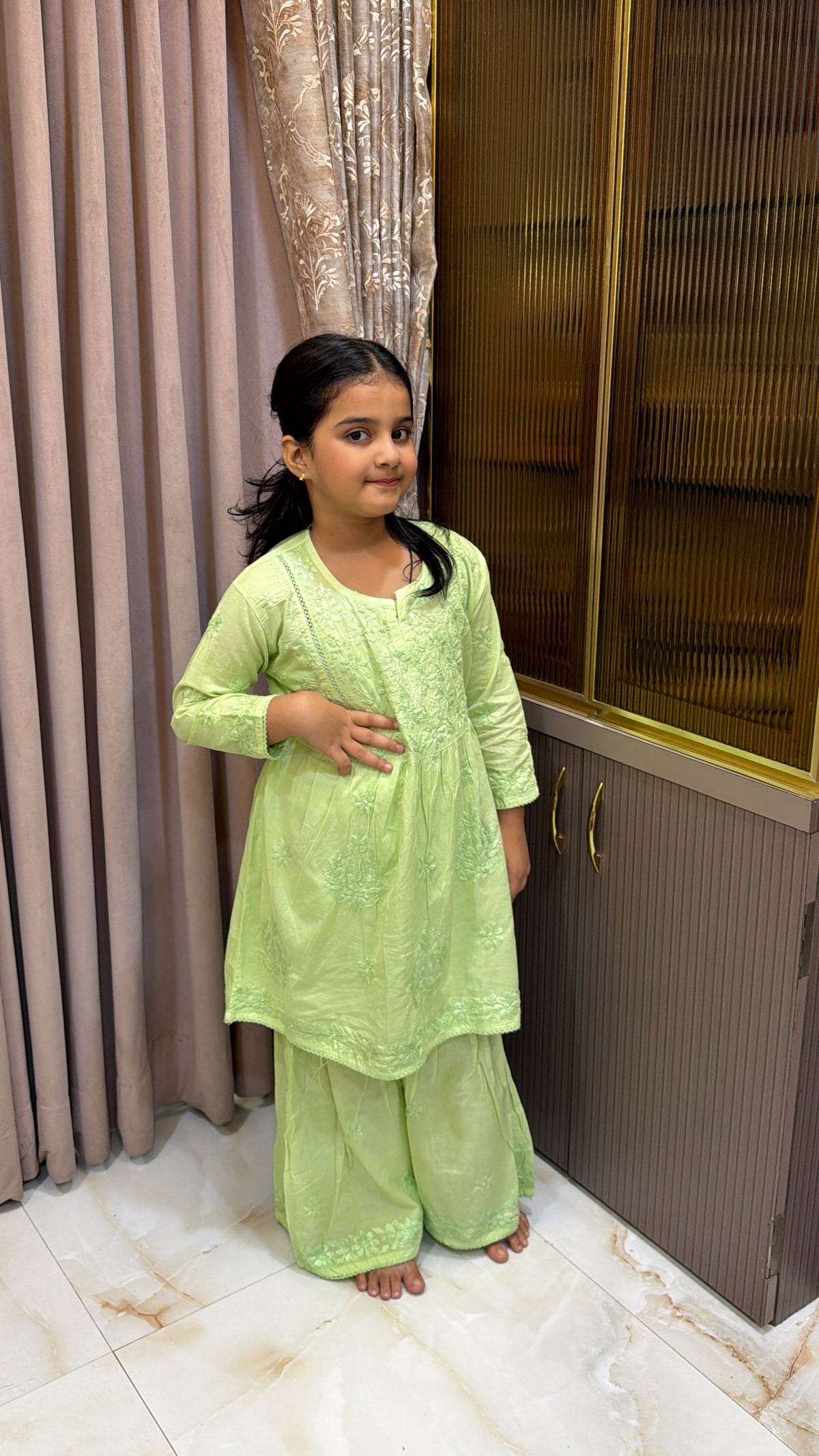#2019 Green Kids Mul Mul Garara Set