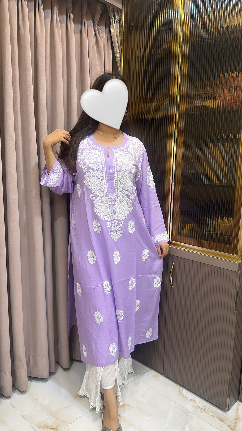 Lilac modal kurti
