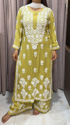 Pure modal lucknowi plazo set