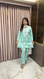 Mint Cut work co-ord set