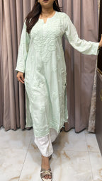Modal Mint green pastel kurti