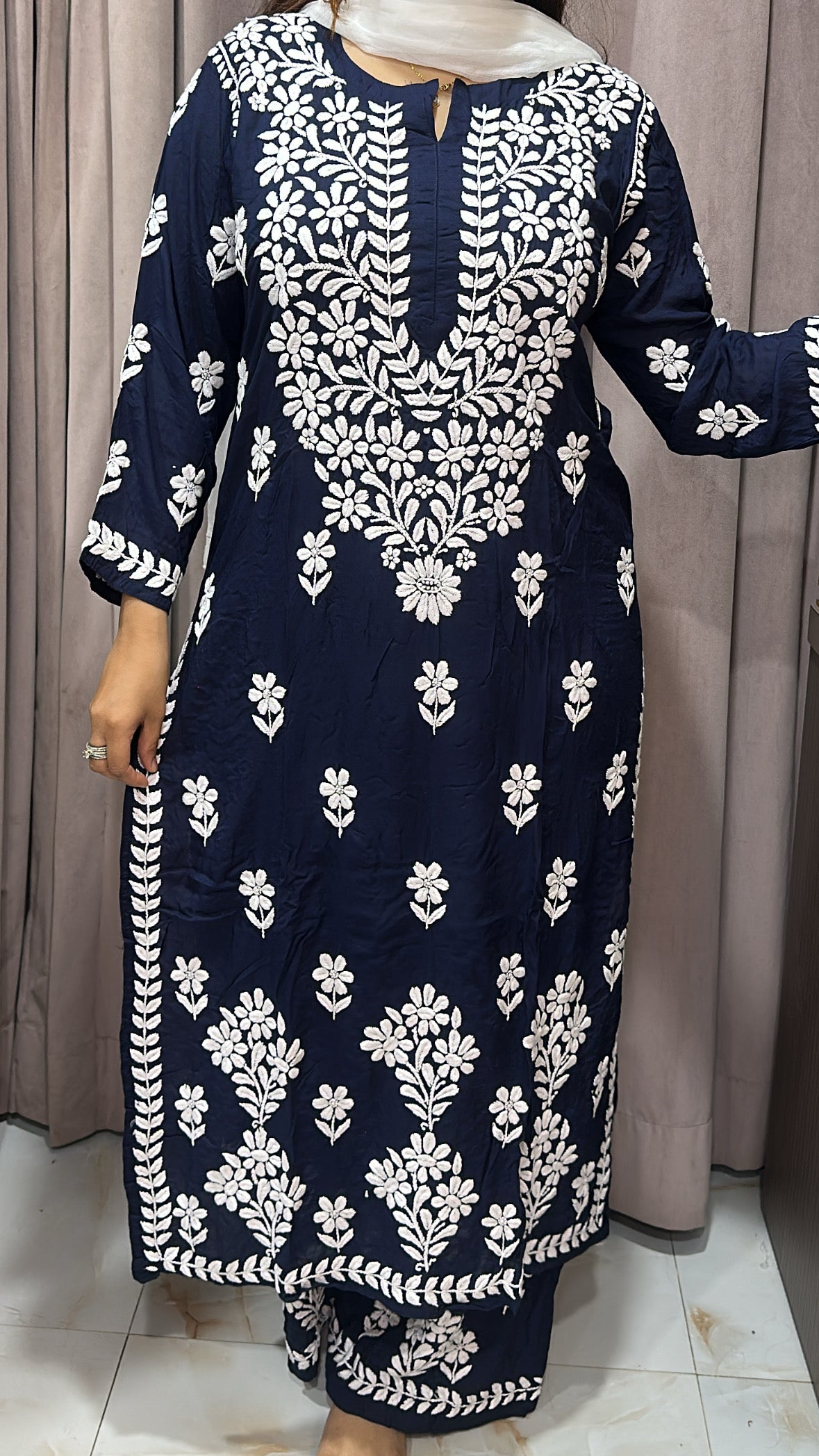 Pure modal lucknowi plazo set