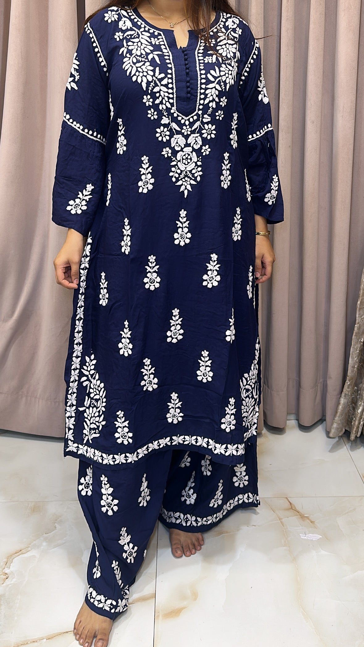 Modal bell sleeves plazo set Category set