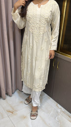 Modal Nude pastel kurti