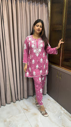 Onion Cut work co-ord set