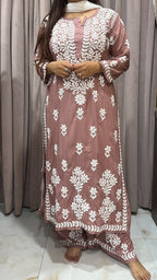 Pure modal lucknowi plazo set