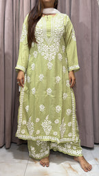 Pure modal lucknowi plazo set