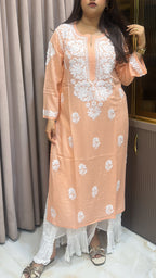 Peach modal kurti
