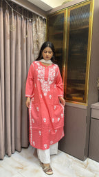 Peach Basics Plus size kurti