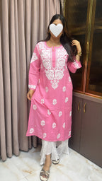 Pink modal kurti
