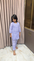 Purple kids shadow work set