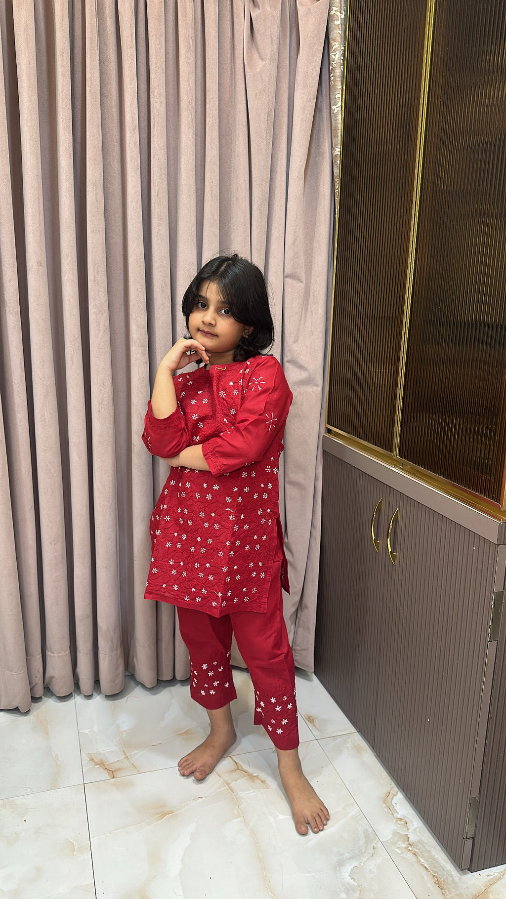 Red kids shadow work set