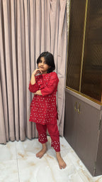 Red kids shadow work set