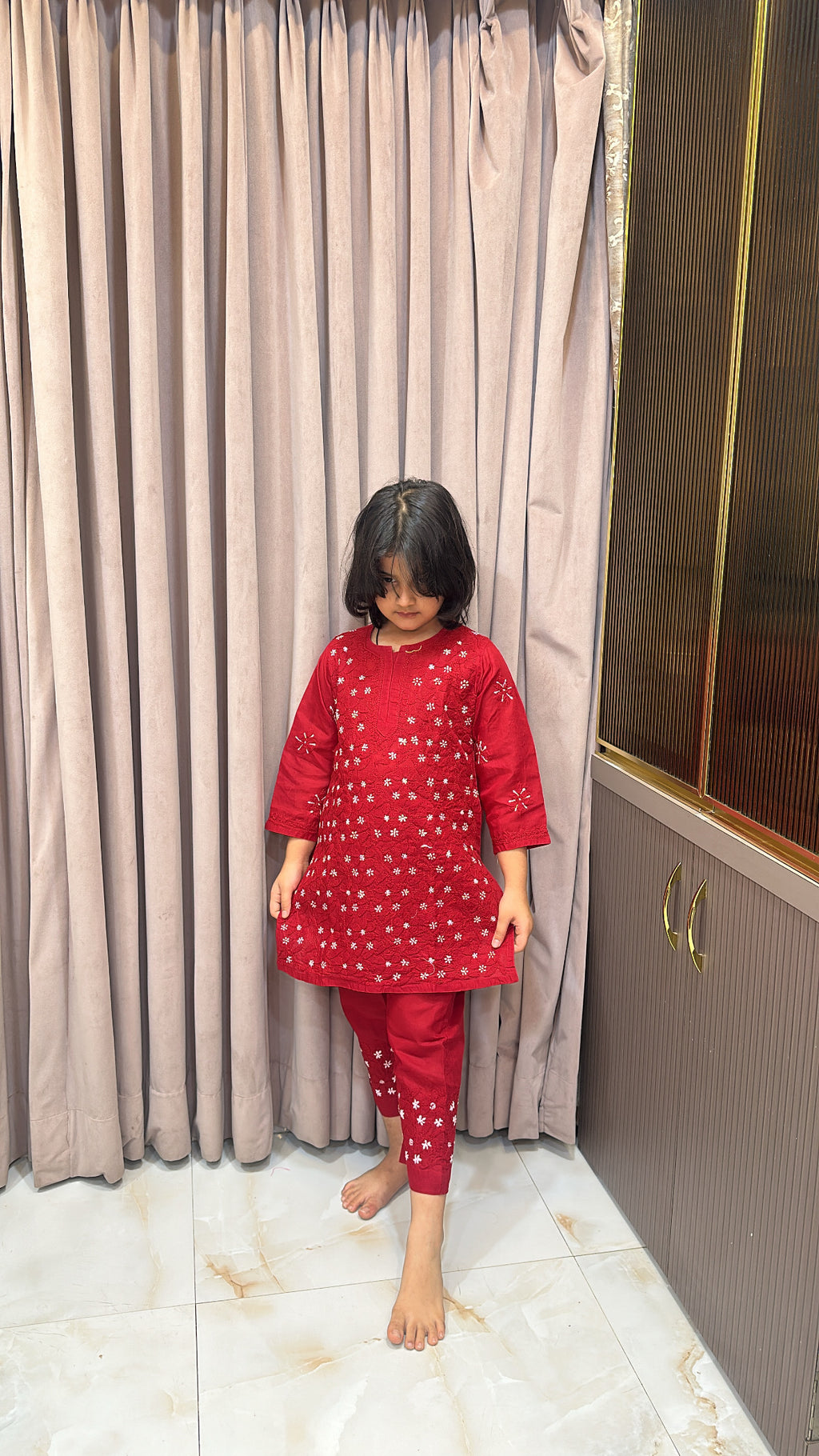 Red kids shadow work set