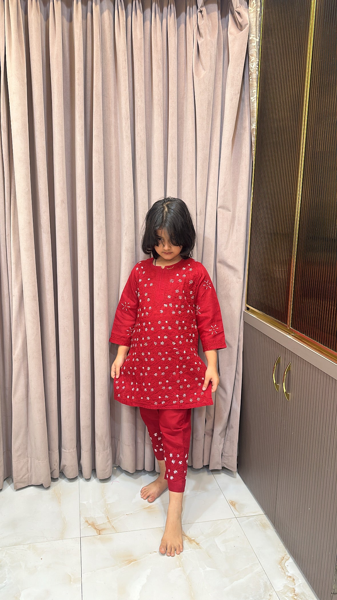 Red kids shadow work set