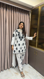 White Cut work co-ord set